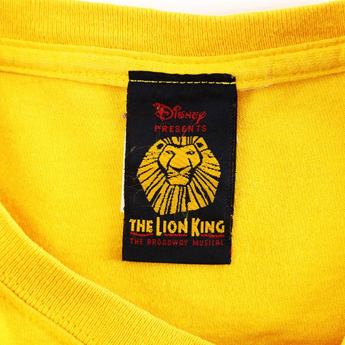 00s Disney THE LION KING Musical Graphic T-Shirt Size L | Vintage.City 빈티지숍, 빈티지 코디 정보