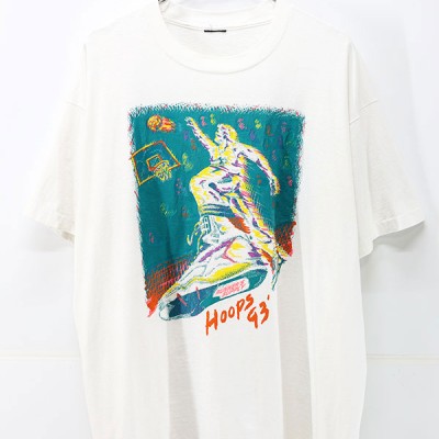 90s Unknown Basket Ball Art Graphic T-Shirt Size XL 相当 | Vintage.City 古着屋、古着コーデ情報を発信