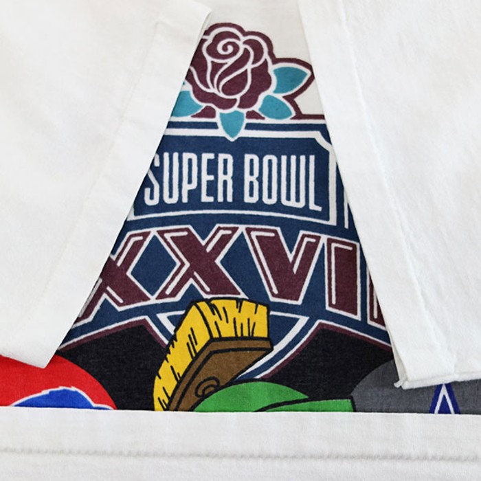 90s USA giant NFL SUPER BOWL × LOONEY TUNES Graphic T-Shirt Size L | Vintage.City 빈티지숍, 빈티지 코디 정보