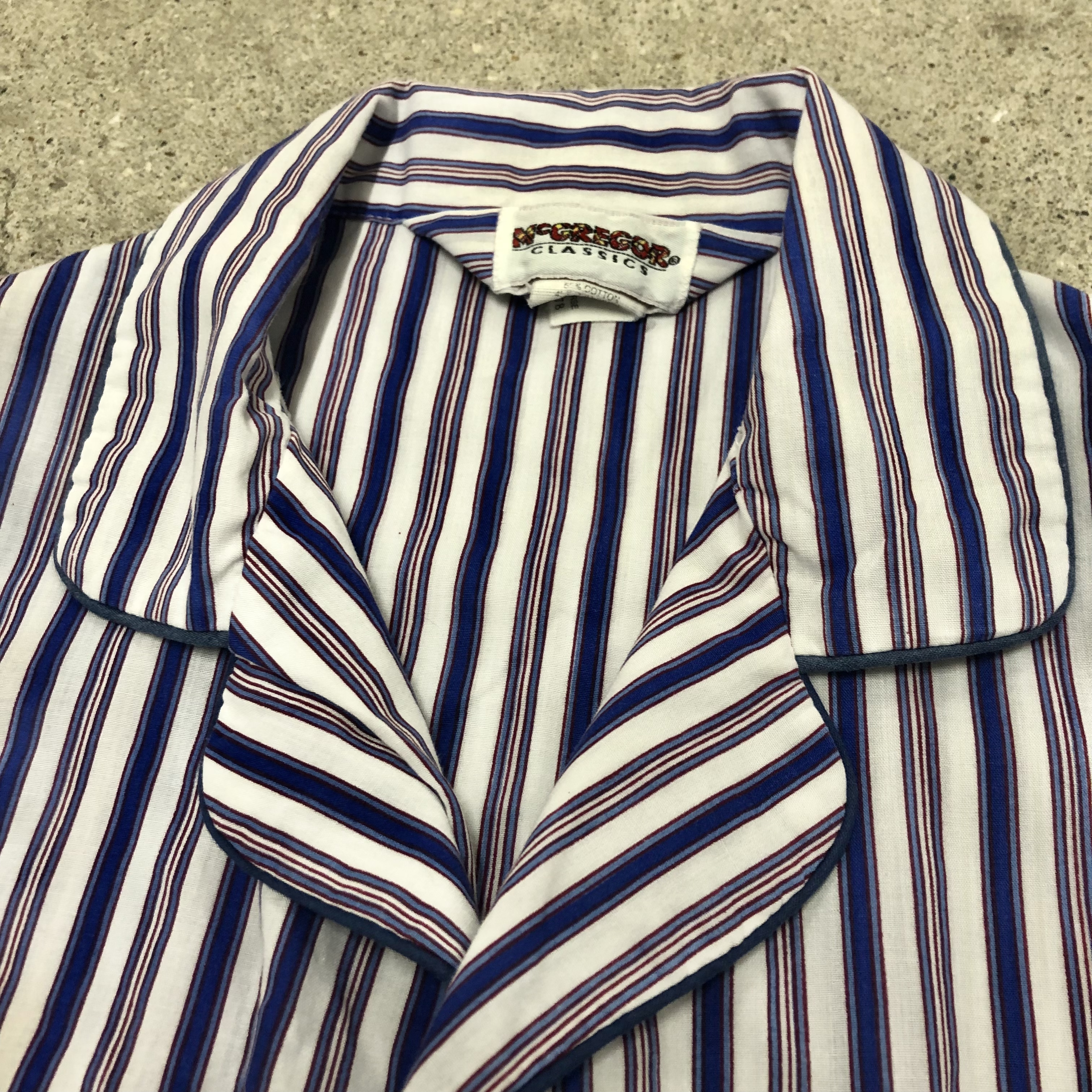 80～90s McGREGOR/Pajama shirt/M/パジャマシャツ/Dominica製