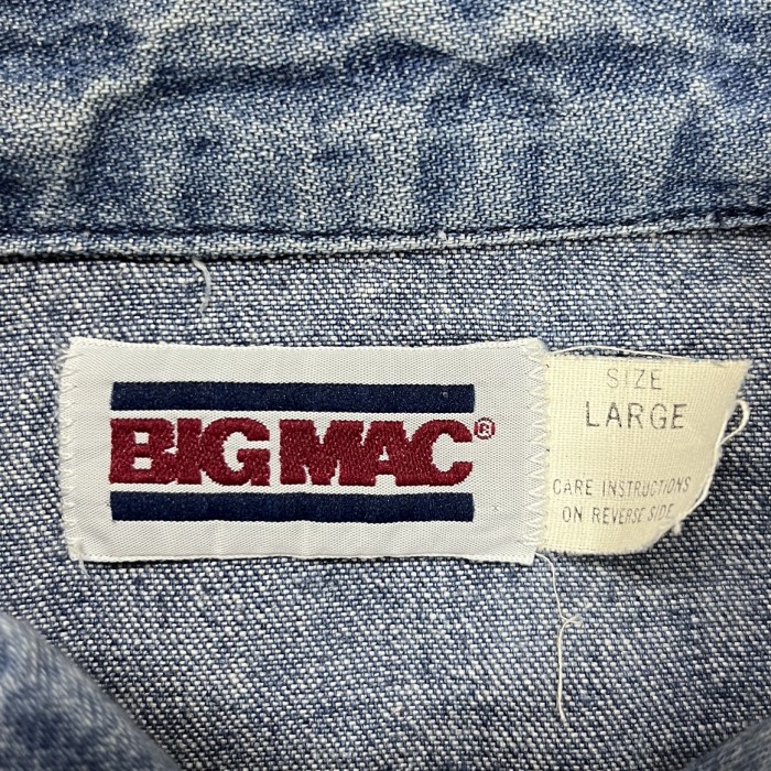 80'S BIG MAC デニム ウエスタンシャツ インディゴ | Vintage.City