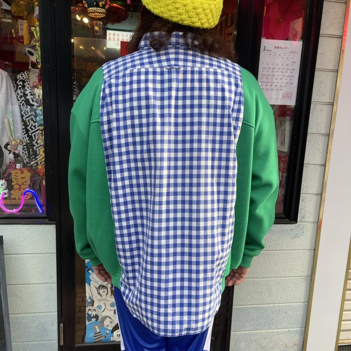 【VERANDALUNCH】 リメイク ドッキング ジッパー スウェットシャツ ジャケット | Vintage.City 빈티지숍, 빈티지 코디 정보