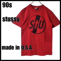 90s old stussy ステューシー　Tシャツ　半袖　赤　USA製　M相当 | Vintage.City ヴィンテージ 古着