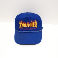 90s スラッシャー THRASHER キャップ FLAME CAP USA 青 | Vintage.City 古着屋、古着コーデ情報を発信