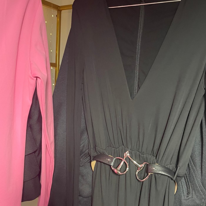 Gucci Dress with Horsebit Belt Black | Vintage.City Vintage Shops, Vintage Fashion Trends