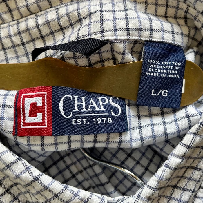 CHAPS チャップス　格子チェック柄　ボタダウンシャツ　　　lshｰ65 | Vintage.City 古着屋、古着コーデ情報を発信