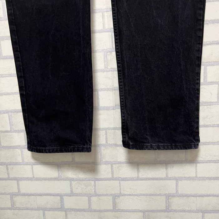 【W40×L32】wrangler   ブラックデニムパンツ　コットン100%   革パッチ | Vintage.City 빈티지숍, 빈티지 코디 정보