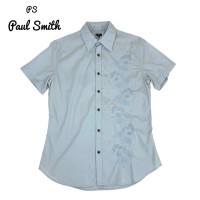 中古 PS Paul Smit ポールスミス 半袖シャツ ライトブルー 刺繍 メンズ Mサイズ | Vintage.City ヴィンテージ 古着