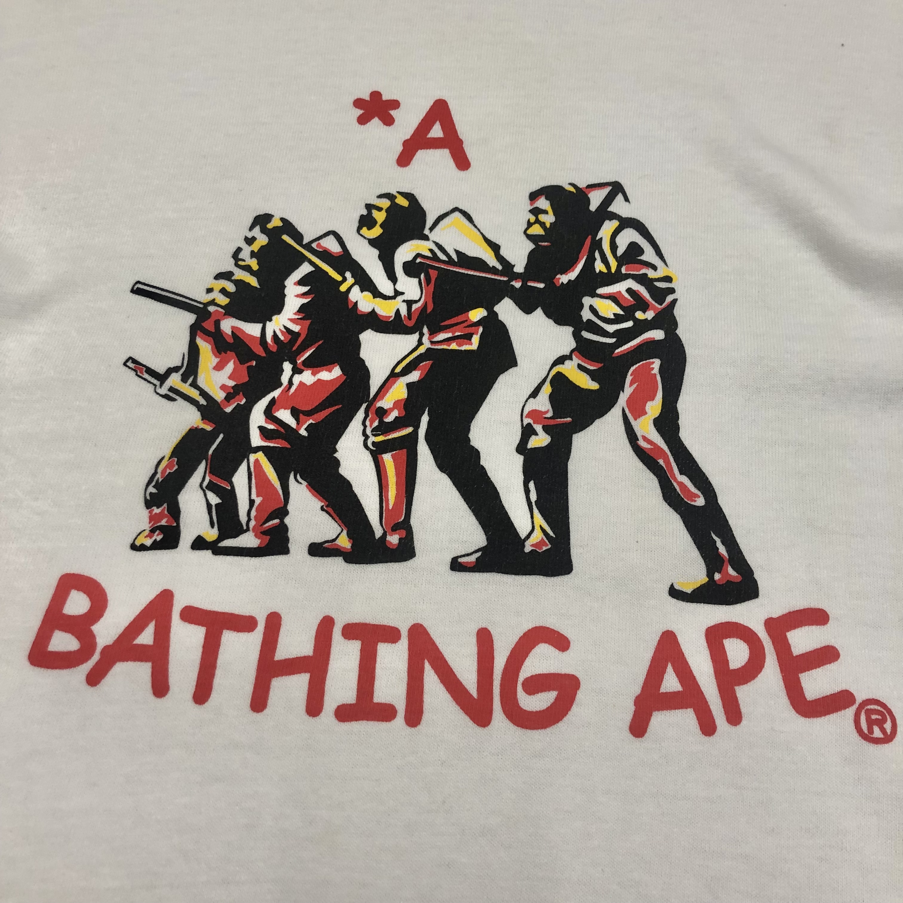 A BATHING APE/Soldger print Tee/M/ソルジャープリント/Tシャツ