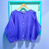 used／purple sweat cardigan | Vintage.City Vintage Shops, Vintage Fashion Trends