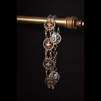 Euro vintage silver × rose gold bracele | Vintage.City 빈티지숍, 빈티지 코디 정보
