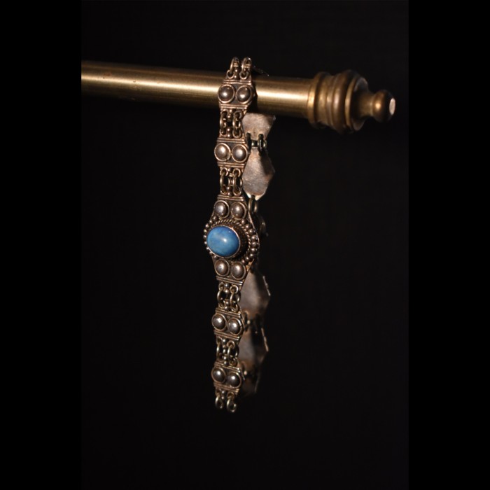 Vintage silver × blue stone bracelet | Vintage.City 古着屋、古着コーデ情報を発信