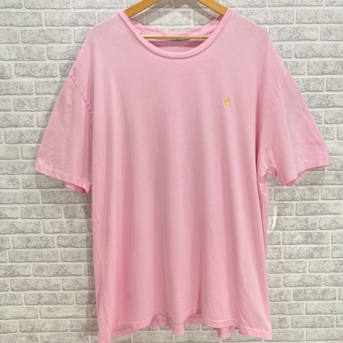 RalphLauren 90's Tシャツ ワンポイントロゴ　オーバーサイズ　刺繍ロゴ　ラルフローレン　ピンク　ポロ　POLO | Vintage.City 빈티지숍, 빈티지 코디 정보