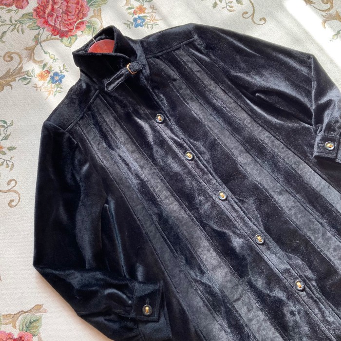 vintage velour coat jacket | Vintage.City 빈티지숍, 빈티지 코디 정보