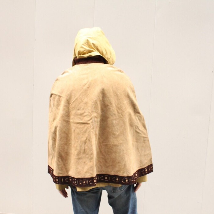 ~80s Unknown Leather Poncho | Vintage.City 古着屋、古着コーデ情報を発信