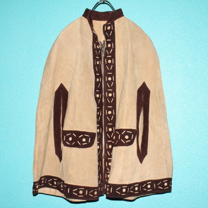 ~80s Unknown Leather Poncho | Vintage.City 빈티지숍, 빈티지 코디 정보