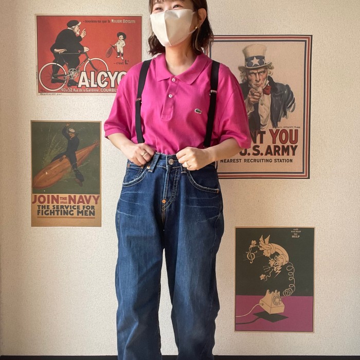 LACOSTE ラコステ ポロシャツ ピンク ペルー製 | Vintage.City 古着屋、古着コーデ情報を発信