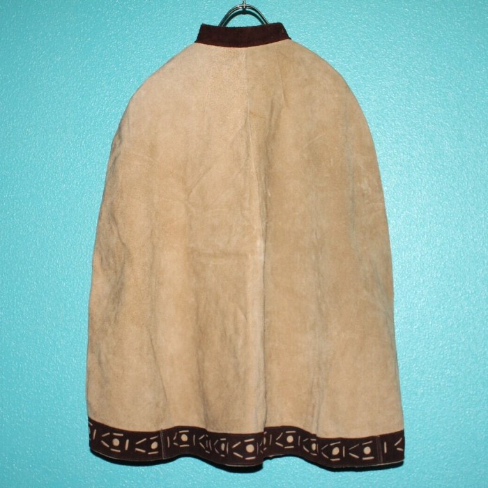 ~80s Unknown Leather Poncho | Vintage.City Vintage Shops, Vintage Fashion Trends