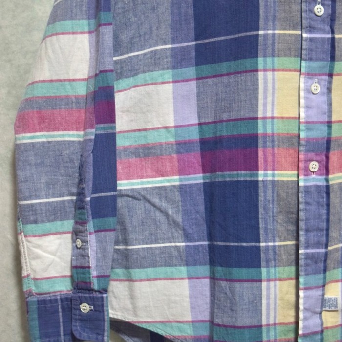 90s " polo ralph lauren " india madras cotton BD shirts | Vintage.City 古着屋、古着コーデ情報を発信