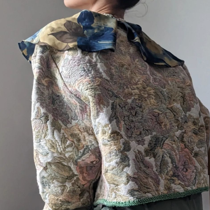 Gobelin weave jacket | Vintage.City 古着屋、古着コーデ情報を発信