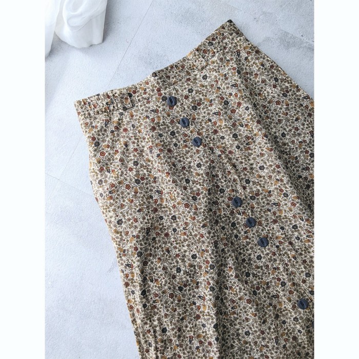 Germany / 80s botanical pattern skirt ボタニカル柄スカート | Vintage.City 古着屋、古着コーデ情報を発信