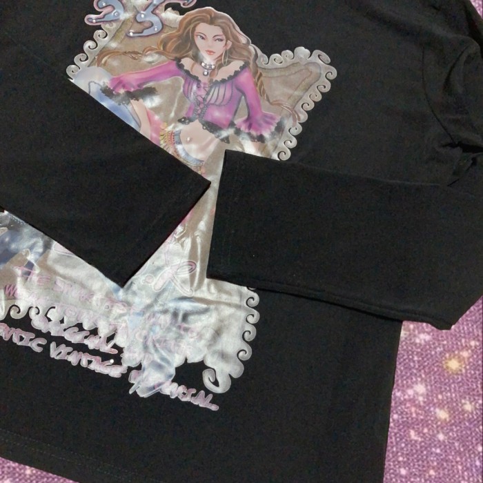 Y2K Gothic/ McBling/Fairy grunge  "FASHION PARK"   Bohemian anime girl graphic tops | Vintage.City 古着屋、古着コーデ情報を発信
