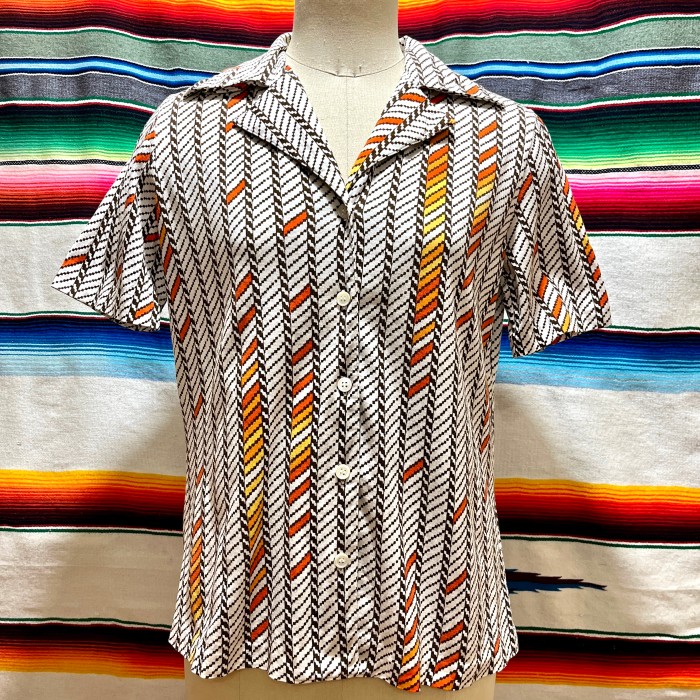 70’s Piape レトロ オープンカラー シャツ | Vintage.City 古着屋、古着コーデ情報を発信