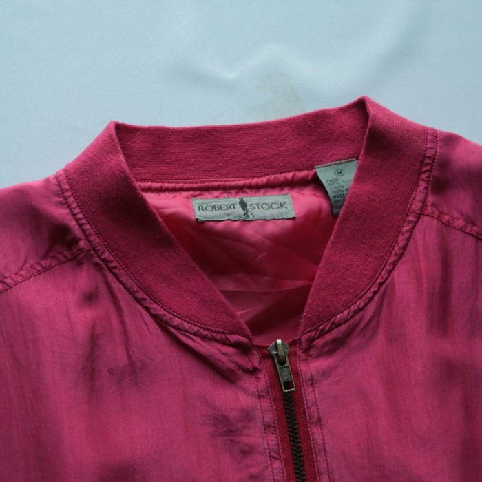 Vintage red silk blouson | Vintage.City 古着屋、古着コーデ情報を発信
