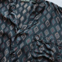 Vintage pattern silk pajama shirt | Vintage.City 빈티지숍, 빈티지 코디 정보