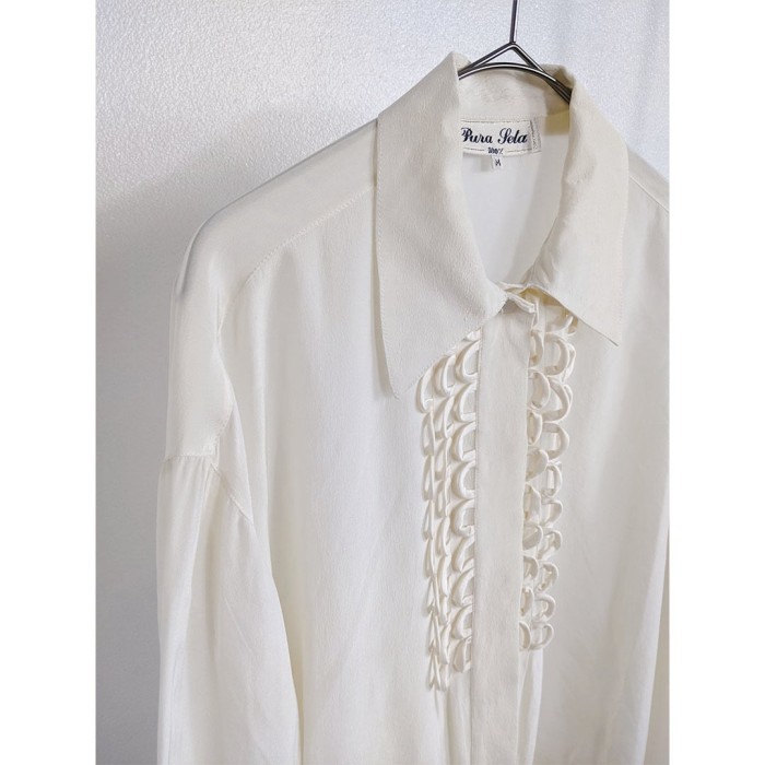 Loop frill design blouse | Vintage.City 古着屋、古着コーデ情報を発信