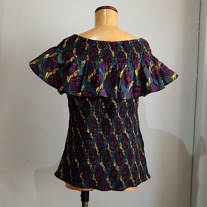 Batik frill tops | Vintage.City 古着屋、古着コーデ情報を発信