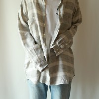 Vintage linen border shirt | Vintage.City 빈티지숍, 빈티지 코디 정보