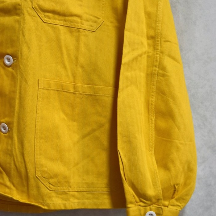 old " euro work " herringbone cotton coverall jacket | Vintage.City 빈티지숍, 빈티지 코디 정보