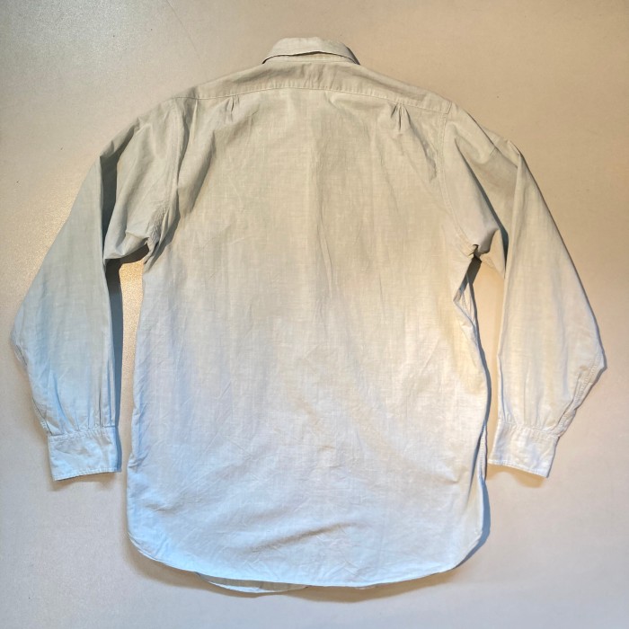 50s pilgrim chambray L/S shirt 「四つ星タグ」「マチ付き」長袖シャツ ピルグリム | Vintage.City 古着屋、古着コーデ情報を発信