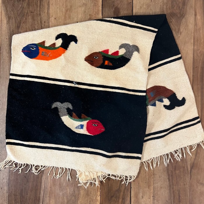 50’s~us vintage wool rug (fish) | Vintage.City 古着屋、古着コーデ情報を発信
