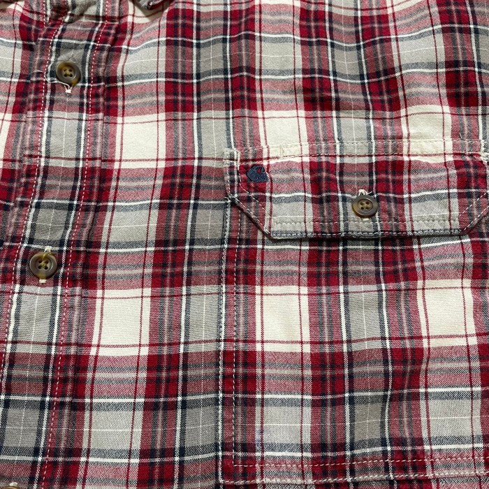 Carhartt/ カーハート/ チェックシャツ/ 赤/ red/ 半袖シャツ/刺繍 | Vintage.City 古着屋、古着コーデ情報を発信