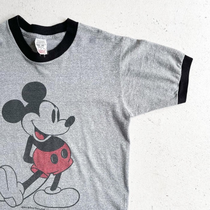 1970s Disney Mickey Mouse  Ringer T-shirt BLACK MADE IN USA 【M】 | Vintage.City Vintage Shops, Vintage Fashion Trends