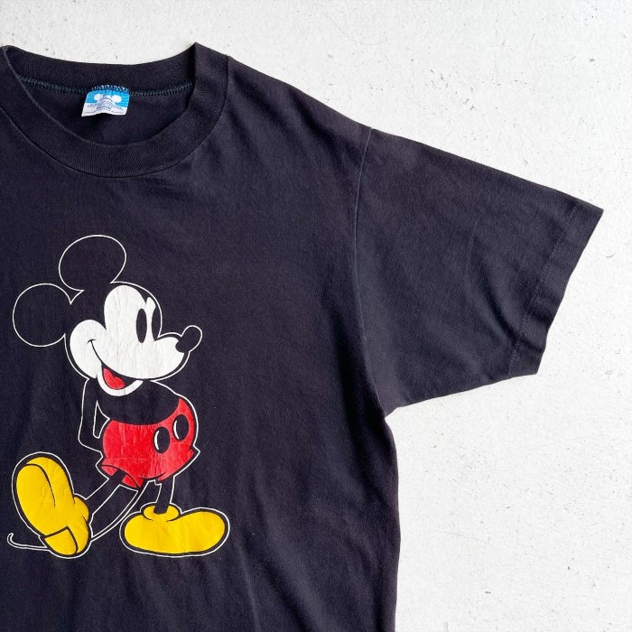 1980s Disney Mickey Mouse T-shirt BLACK MADE IN USA 【M】 | Vintage.City 古着屋、古着コーデ情報を発信