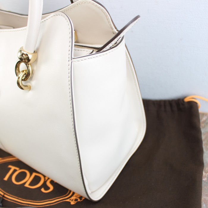 TOD'S LOGO LEATHER 2WAY SHOULDER BAG MADE IN ITALY/トッズレザー2wayショルダーバッグ | Vintage.City 古着屋、古着コーデ情報を発信