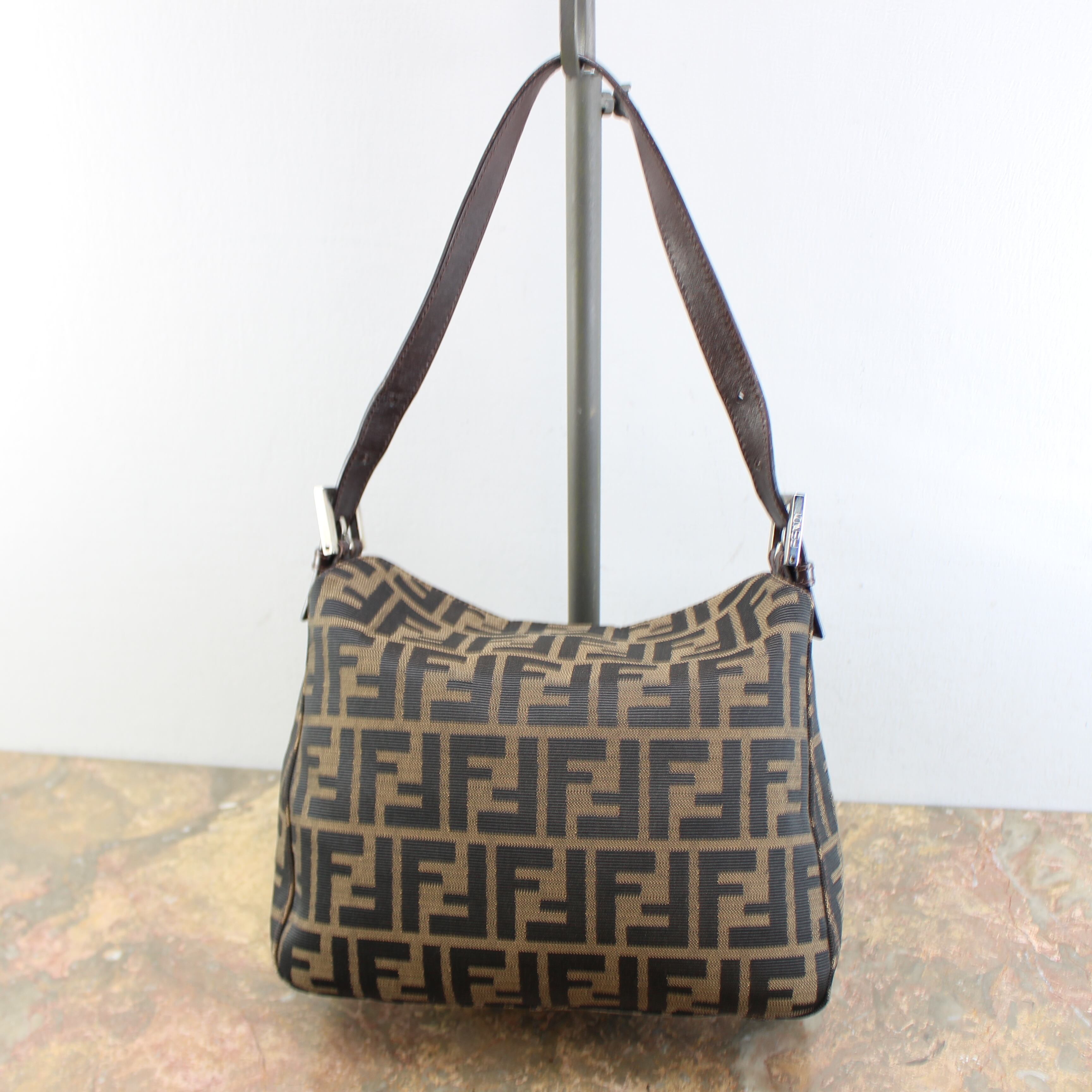 FENDI ZUCCA PATTERNED SEMI SHOULDER BAG MADE IN ITALY/フェンディ
