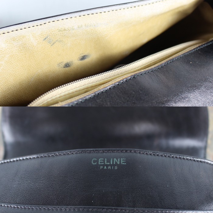 VINTAGE CELINE MACADAM LOGO LEATHER SHOULDER BAG MADE IN ITALY/ヴィンテージセリーヌマカダムロゴショルダーバッグ | Vintage.City 古着屋、古着コーデ情報を発信