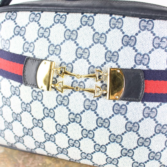 OLD GUCCI GG PATTERNED SHERRY LINE LOGO SHOULDER BAG MADE IN ITALY/オールドグッチGG柄シェリーラインロゴショルダーバッグ | Vintage.City 빈티지숍, 빈티지 코디 정보