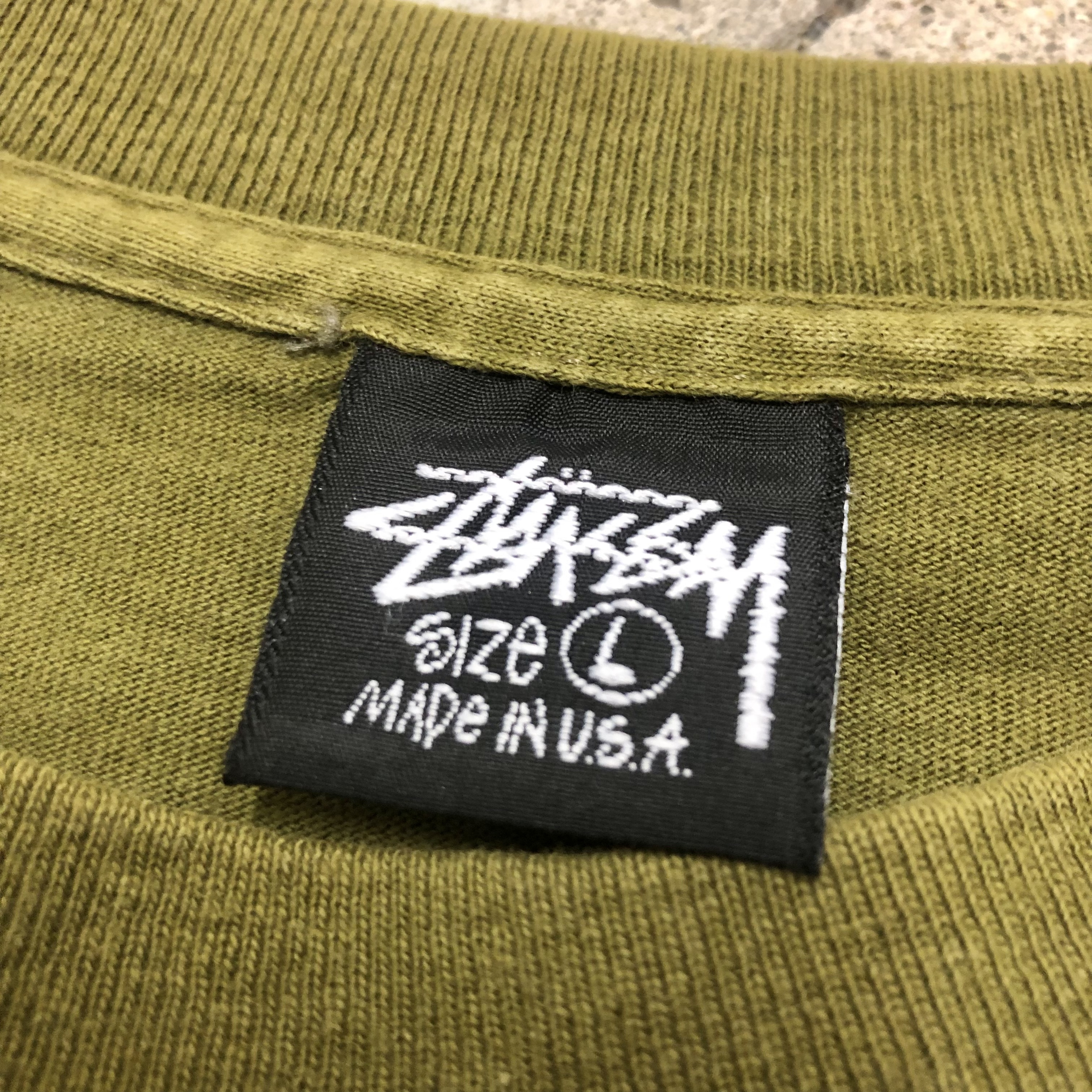 80s OLD STUSSY/KING SIZE Tee/USA製/黒タグ/L/キングサイズプリント/T ...