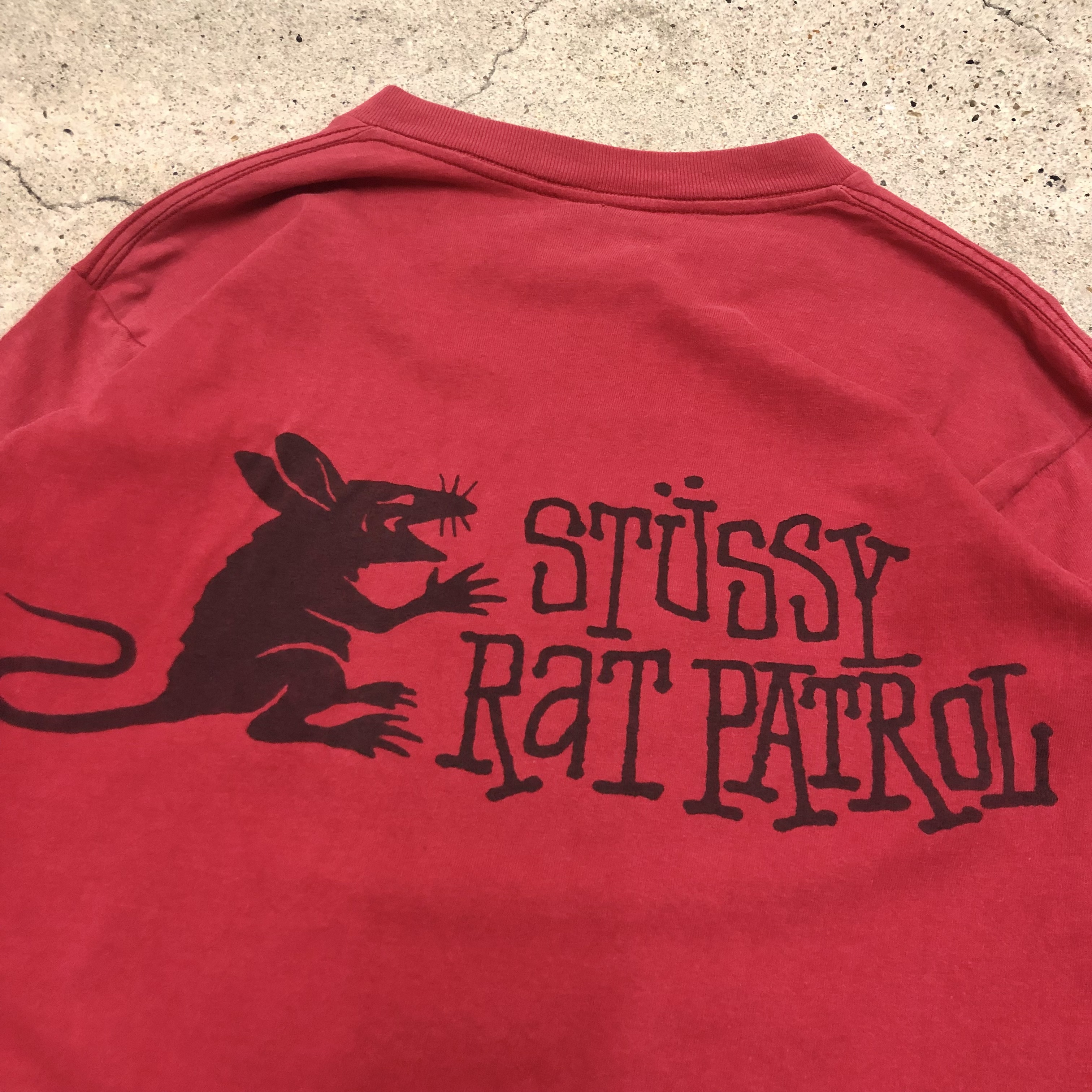 古着old stussy 黒タグ 80s rat patrol - Tシャツ/カットソー(半袖/袖なし)