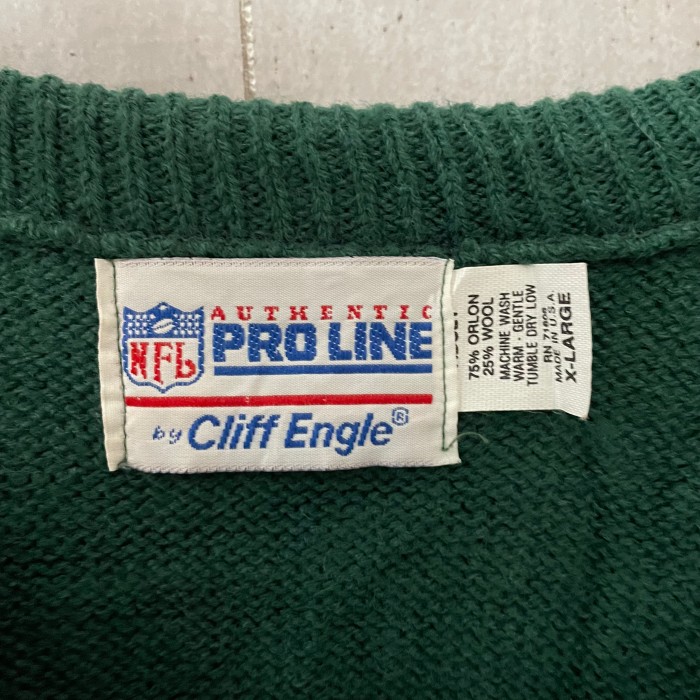 希少！90s  アメリカ製 NFL パッカーズ ニット セーター Vネック | Vintage.City 빈티지숍, 빈티지 코디 정보