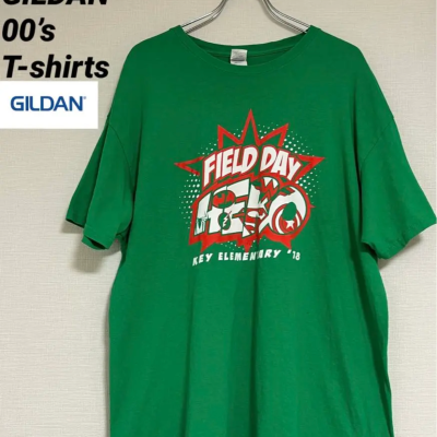 【値下げ中】古着 00’s GILDAN Vintage Tシャツ 緑 グリーン 【激安】 | Vintage.City 古着屋、古着コーデ情報を発信