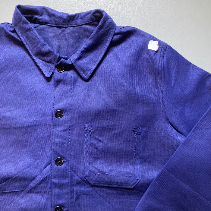 60s〜French work jacket 「DEAD STOCK」ワークジャケット フランス製 vintage ブルー カバーオール | Vintage.City 古着屋、古着コーデ情報を発信