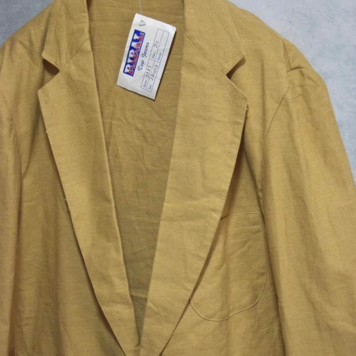 dead stock linen x cotton shirts jacket | Vintage.City 古着屋、古着コーデ情報を発信