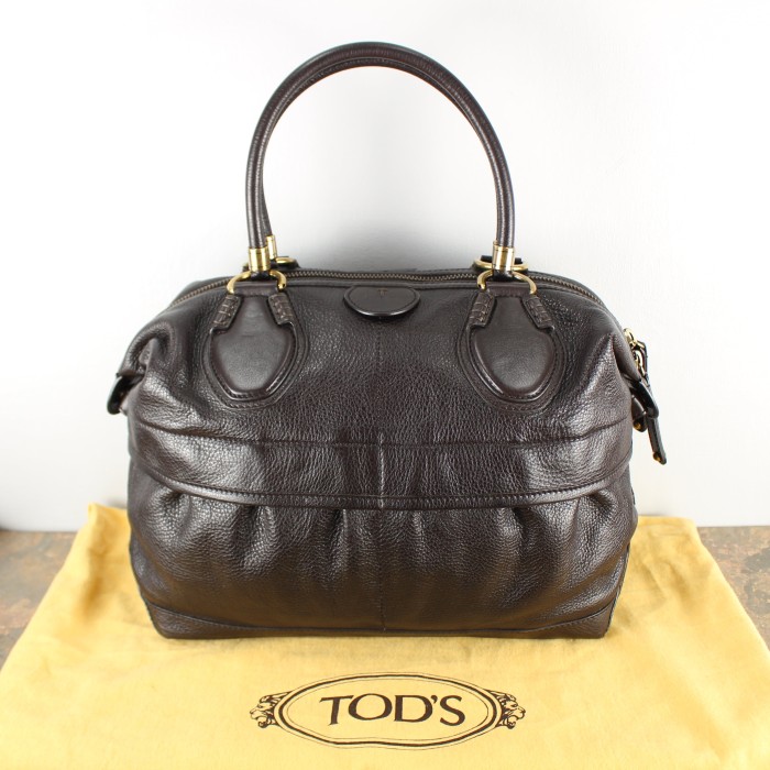 TOD'S LEATHER BOSTON BAG MADE IN ITALY/トッズレザーボストンバッグ | Vintage.City 빈티지숍, 빈티지 코디 정보