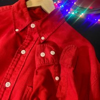 Eddie Bauer エディーバウアー カラーボタンダウンシャツ 赤 | Vintage.City 빈티지숍, 빈티지 코디 정보